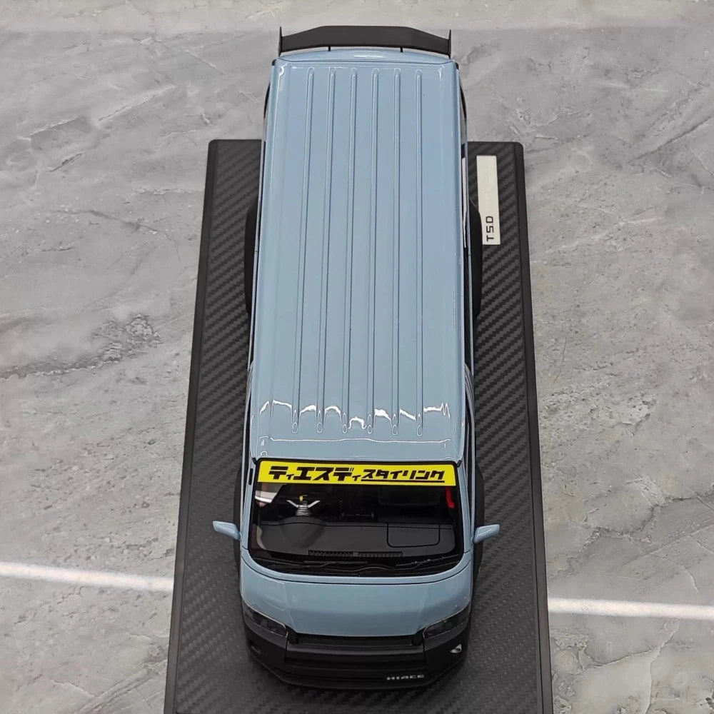 [Ignition] 1:18 Toyota 2023 Hiace TSD Works Blue Model Car Resin