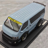 [Ignition] 1:18 Toyota 2023 Hiace TSD Works Blue Model Car Resin