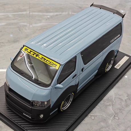 [Ignition] 1:18 Toyota 2023 Hiace TSD Works blå modellbil harts