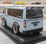[Ignition] 1:18 Toyota 2023 Hiace TSD Works Blue Model Car Resin
