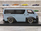 [Ignition] 1:18 Toyota 2023 Hiace TSD Works Blue Model Car Resin