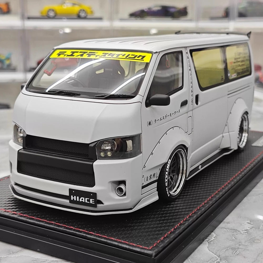 [Ignition] 1:18 Toyota 2023 Hiace TSD Works Gray Model Car Resin