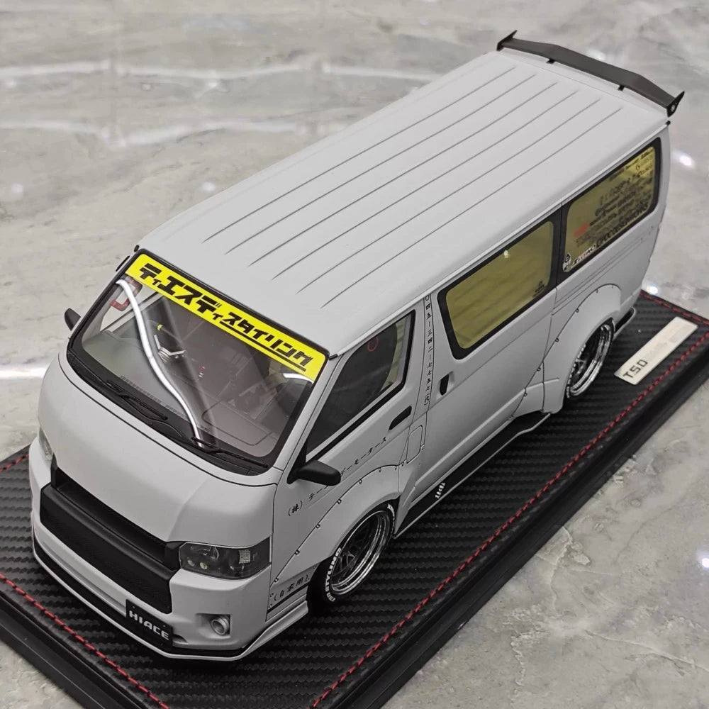 [Ignition] 1:18 Toyota 2023 Hiace TSD Works Gray Model Car Resin