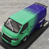 [Ignition] 1:18 Toyota 2023 Hiace TSD Works Green Model Car Resin