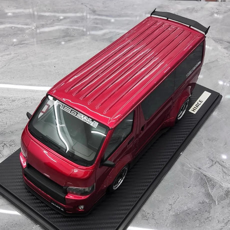 [Ignition] 1:18 Toyota 2023 Hiace TSD Works Red Model Car Resin