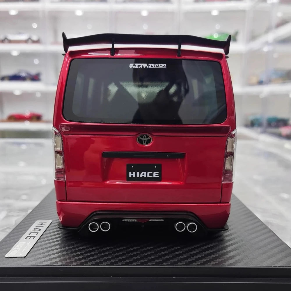 [Ignition] 1:18 Toyota 2023 Hiace TSD Works rouge voiture miniature Resin