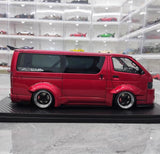 [Ignition] 1:18 Toyota 2023 Hiace TSD Works rood modelauto Hars