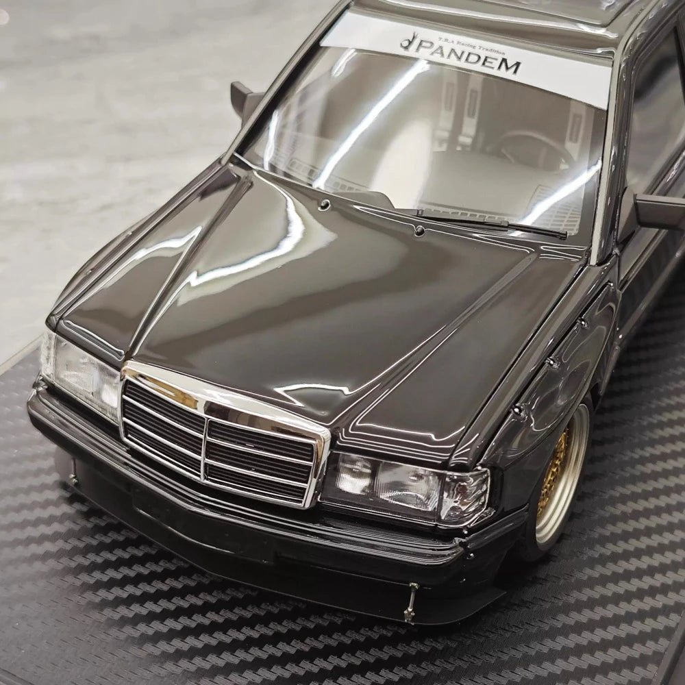 [Ignition] 1:18 Mercedes-Benz 1990 190E Pandem Rocket Bunny nero modellino di auto resina