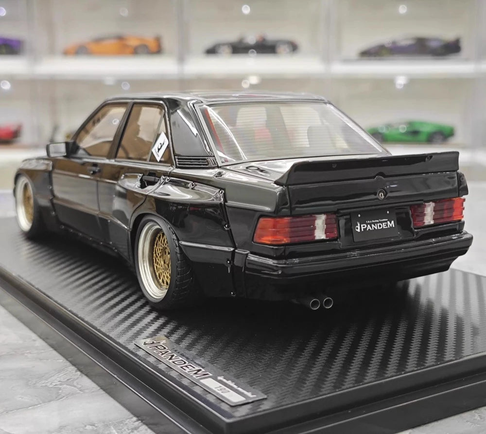 [Ignition] 1:18 Mercedes-Benz 1990 190E Pandem Rocket Bunny Black Model Car Resin