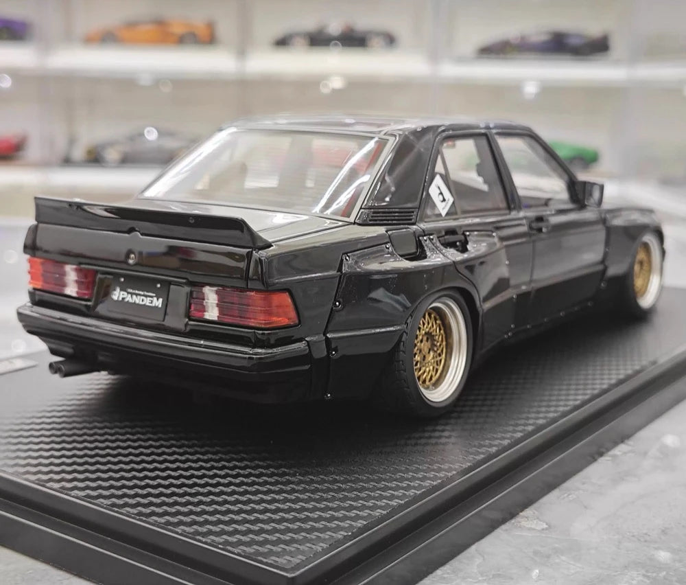 [Ignition] 1:18 Mercedes-Benz 1990 190E Pandem Rocket Bunny nero modellino di auto resina