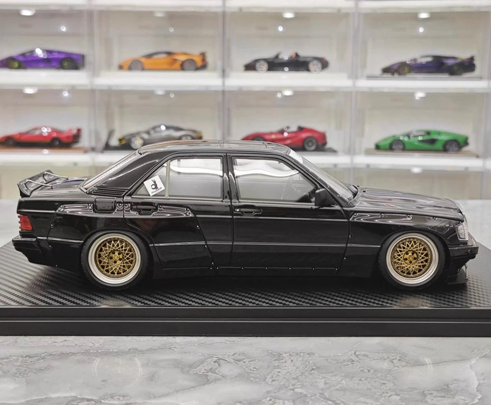 [Ignition] 1:18 Mercedes-Benz 1990 190E Pandem Rocket Bunny nero modellino di auto resina
