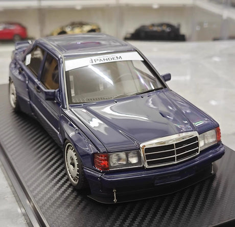 [Ignition] 1:18 Mercedes-Benz 1990 190E Pandem Rocket Bunny Blue Model Car Resin