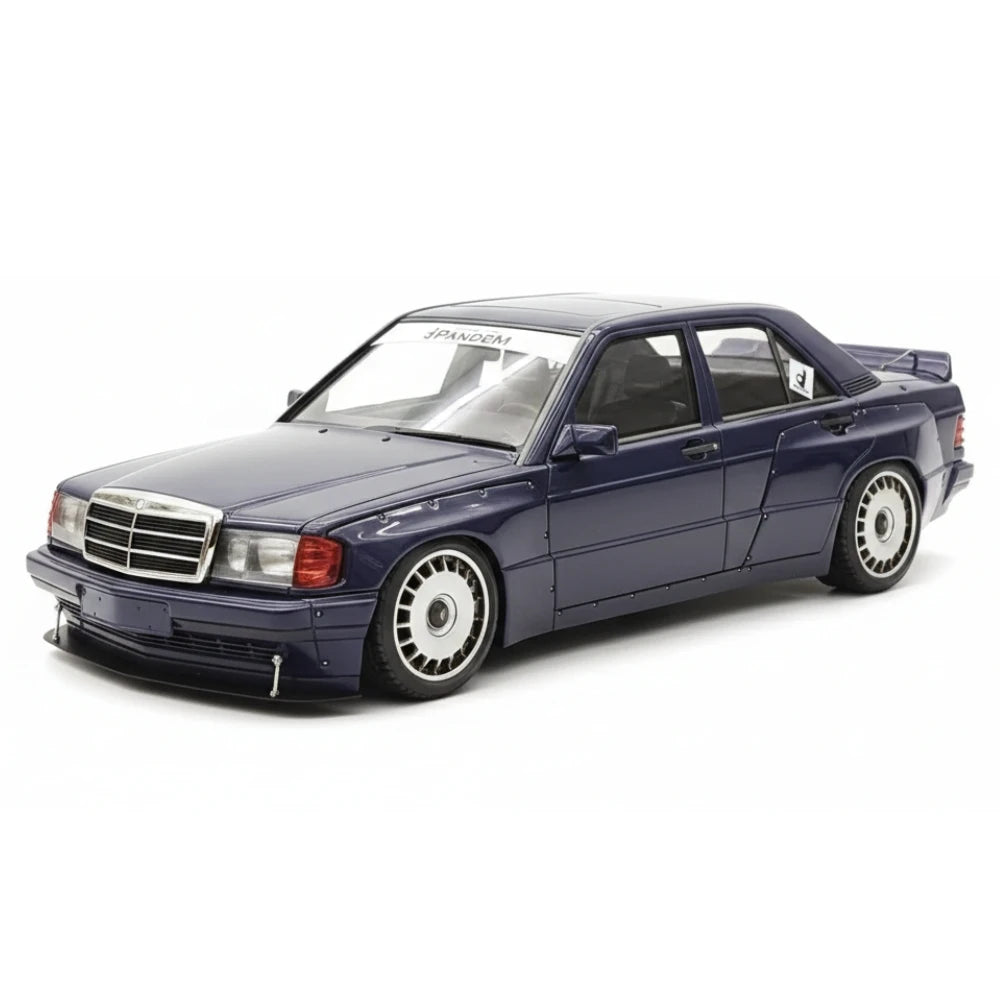 [Ignition] 1:18 Mercedes-Benz 1990 190E Pandem Rocket Bunny bleu voiture miniature Resin