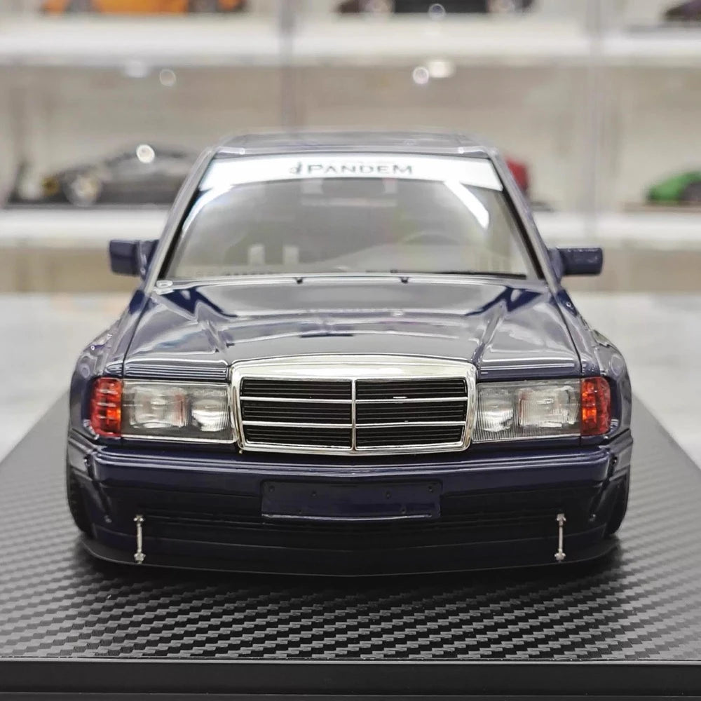 [Ignition] 1:18 Mercedes-Benz 1990 190E Pandem Rocket Bunny bleu voiture miniature Resin