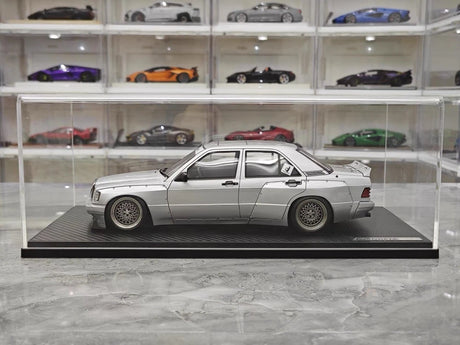 [Ignition] 1:18 Mercedes-Benz 1990 190E Pandem Rocket Bunny Silver Model Car Resin