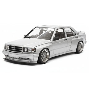 [Ignition] 1:18 Mercedes-Benz 1990 190E Pandem Rocket Bunny Silver Model Car Resin