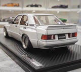 [Ignition] 1:18 Mercedes-Benz 1990 190E Pandem Rocket Bunny Silver Model Car Resin