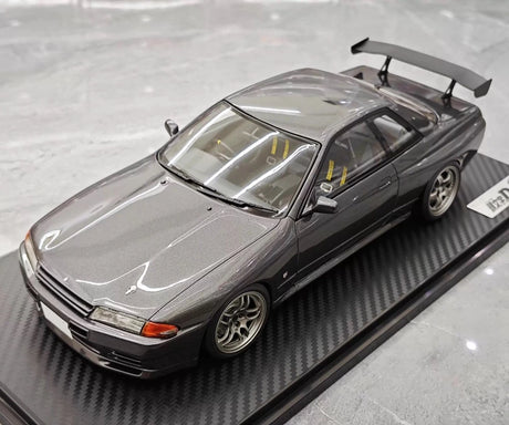 [Ignition] 1:18 Nissan 1990 Skyline GTR R32 harmaa pienoismalli Hartsi