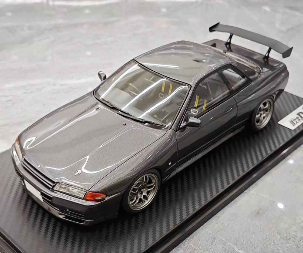 [Ignition] 1:18 Nissan 1990 Skyline GTR R32 Gray Model Car Resin