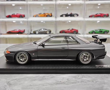 [Ignition] 1:18 Nissan 1990 Skyline GTR R32 harmaa pienoismalli Hartsi