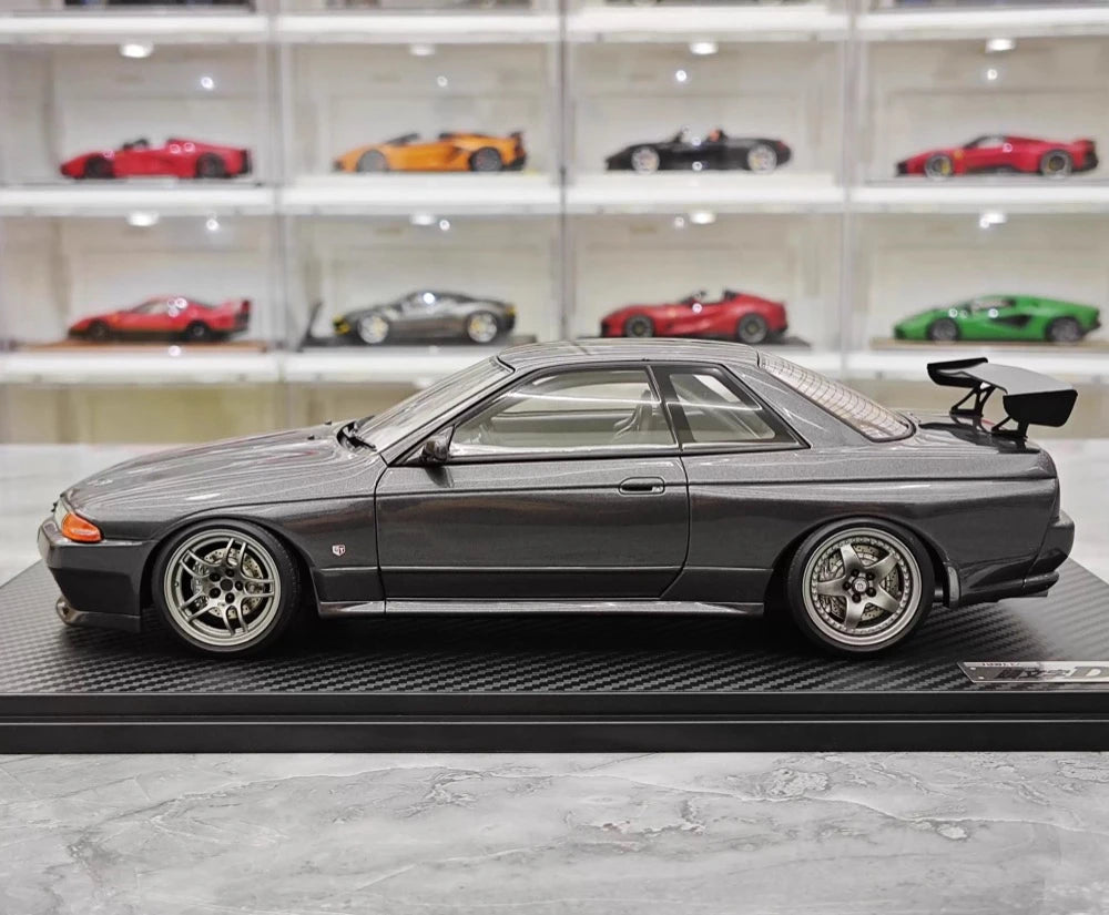[Ignition] 1:18 Nissan 1990 Skyline GTR R32 Gray Model Car Resin