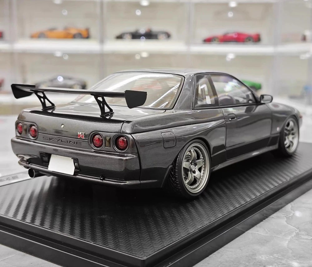 [Ignition] 1:18 Nissan 1990 Skyline GTR R32 Gray Model Car Resin