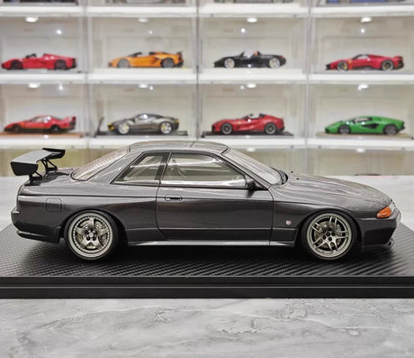[Ignition] 1:18 Nissan 1990 Skyline GTR R32 harmaa pienoismalli Hartsi