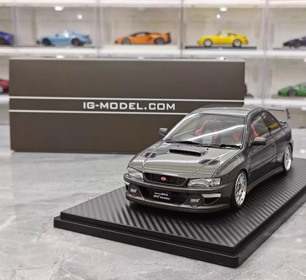 [Ignition] 1:18 Subaru 1999 Impreza WRX Type R STI Version Gray Model Car Resin