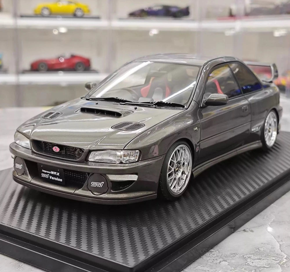 [Ignition] 1:18 Subaru 1999 Impreza WRX Type R STI Version Gray Model Car Resin