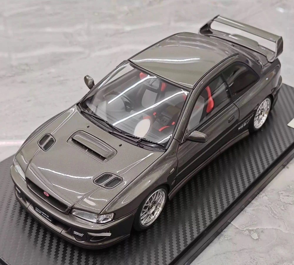 [Ignition] 1:18 Subaru 1999 Impreza WRX Type R STI Version Gray Model Car Resin