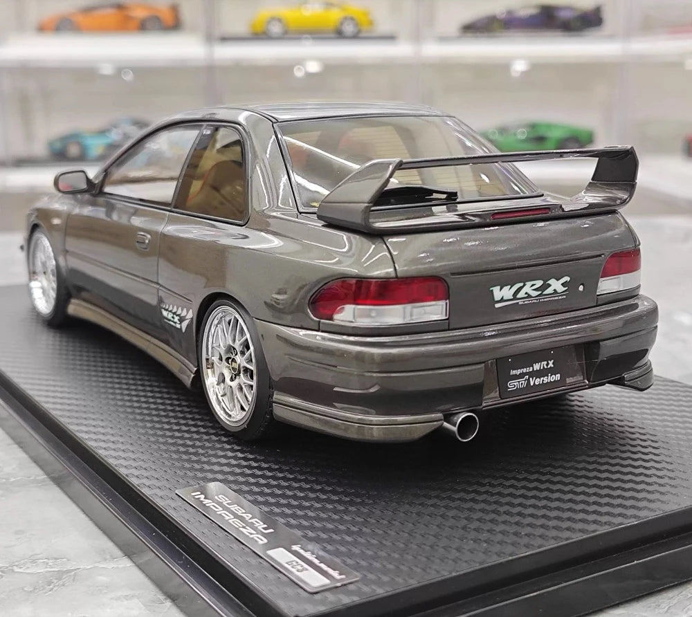 [Ignition] 1:18 Subaru 1999 Impreza WRX Type R STI Version Gray Model Car Resin
