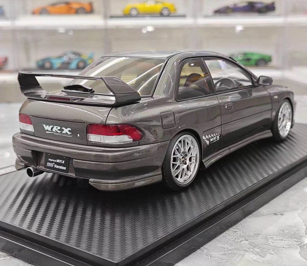 [Ignition] 1:18 Subaru 1999 Impreza WRX Type R STI Version grijs modelauto Hars