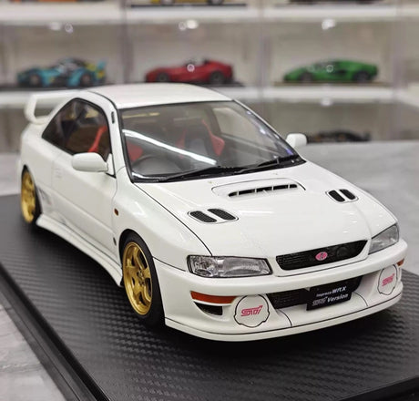 [Ignition] 1:18 Subaru 1999 Impreza WRX Type R STI Version White Model Car Resin