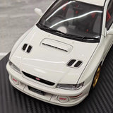 [Ignition] 1:18 Subaru 1999 Impreza WRX Type R STI Version White Model Car Resin