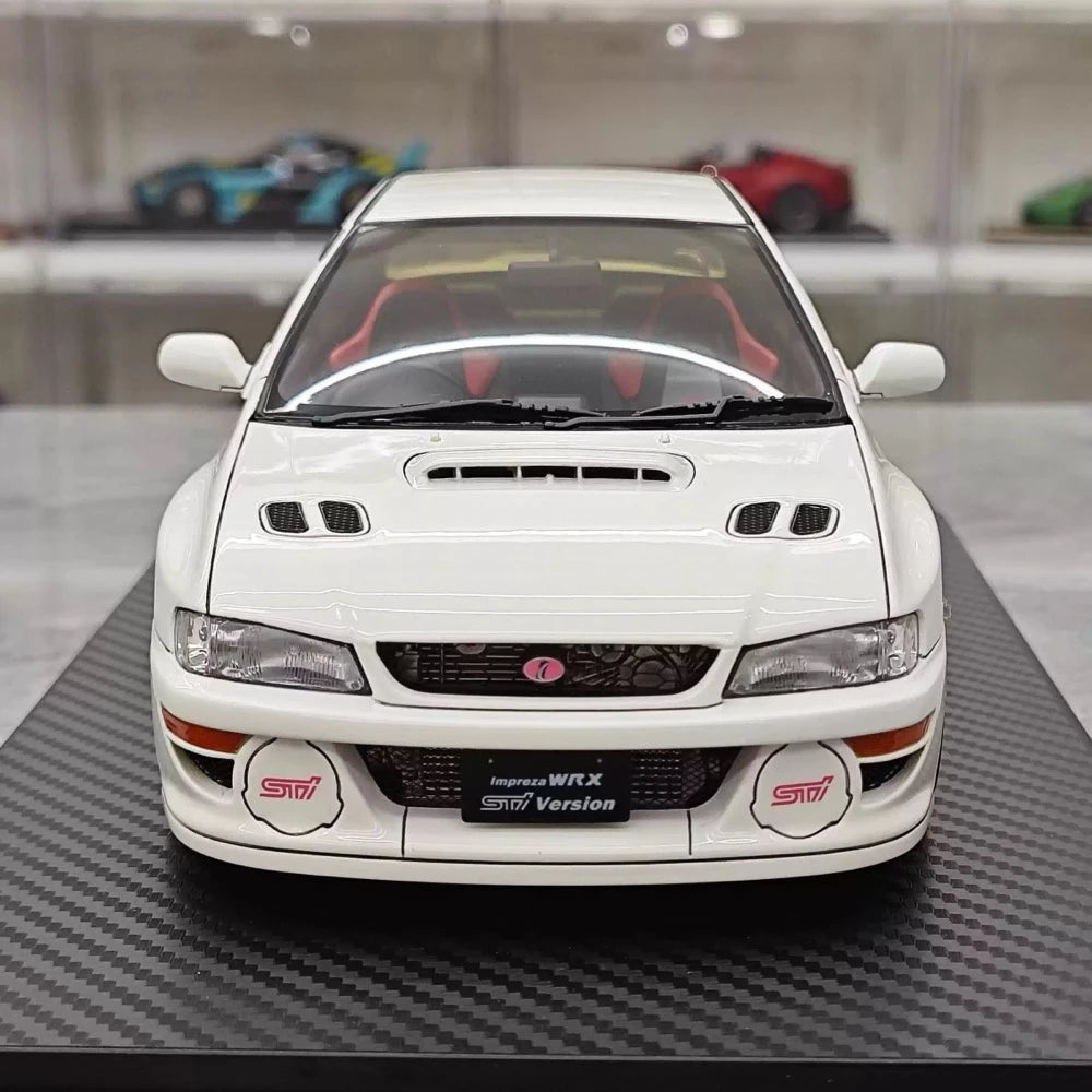 [Ignition] 1:18 Subaru 1999 Impreza WRX Type R STI Version White Model Car Resin
