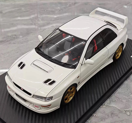 [Ignition] 1:18 Subaru 1999 Impreza WRX Type R STI Version White Model Car Resin