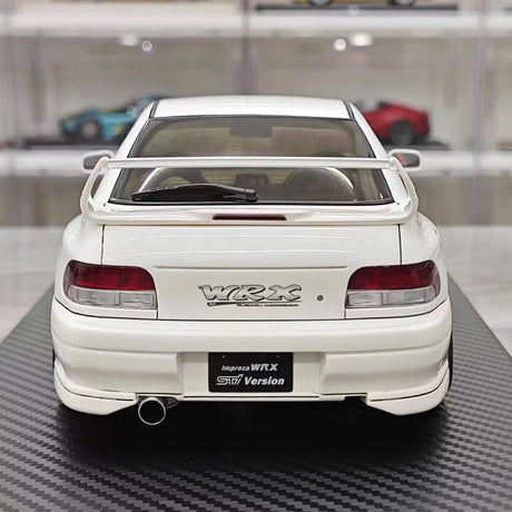 [Ignition] 1:18 Subaru 1999 Impreza WRX Type R STI Version White Model Car Resin