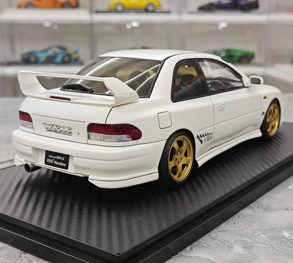 [Ignition] 1:18 Subaru 1999 Impreza WRX Type R STI Version White Model Car Resin