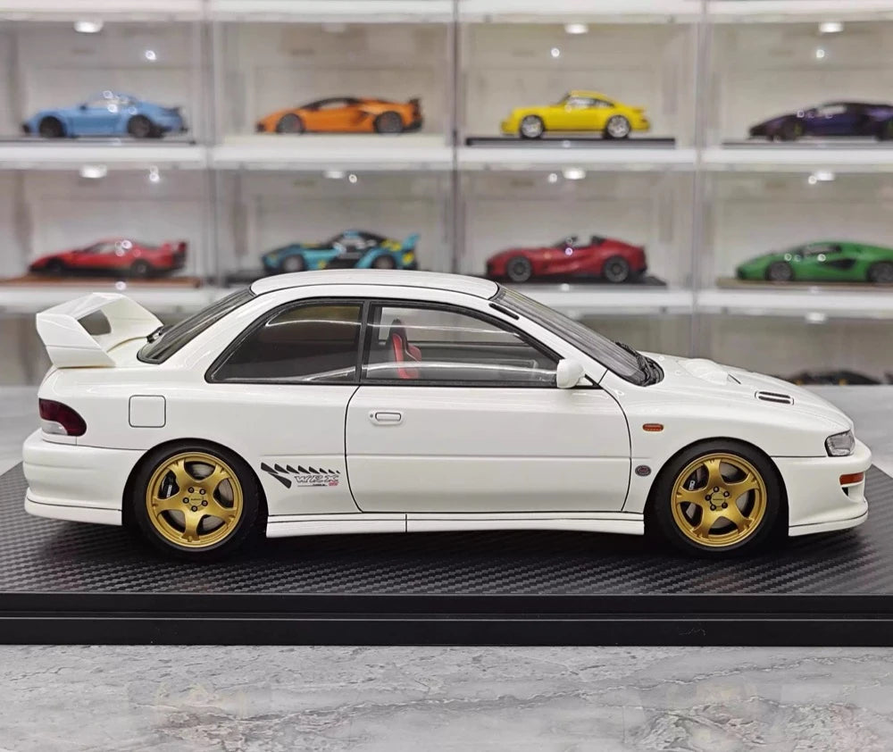 [Ignition] 1:18 Subaru 1999 Impreza WRX Type R STI Version White Model Car Resin