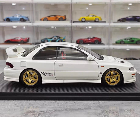 [Ignition] 1:18 Subaru 1999 Impreza WRX Type R STI Version White Model Car Resin