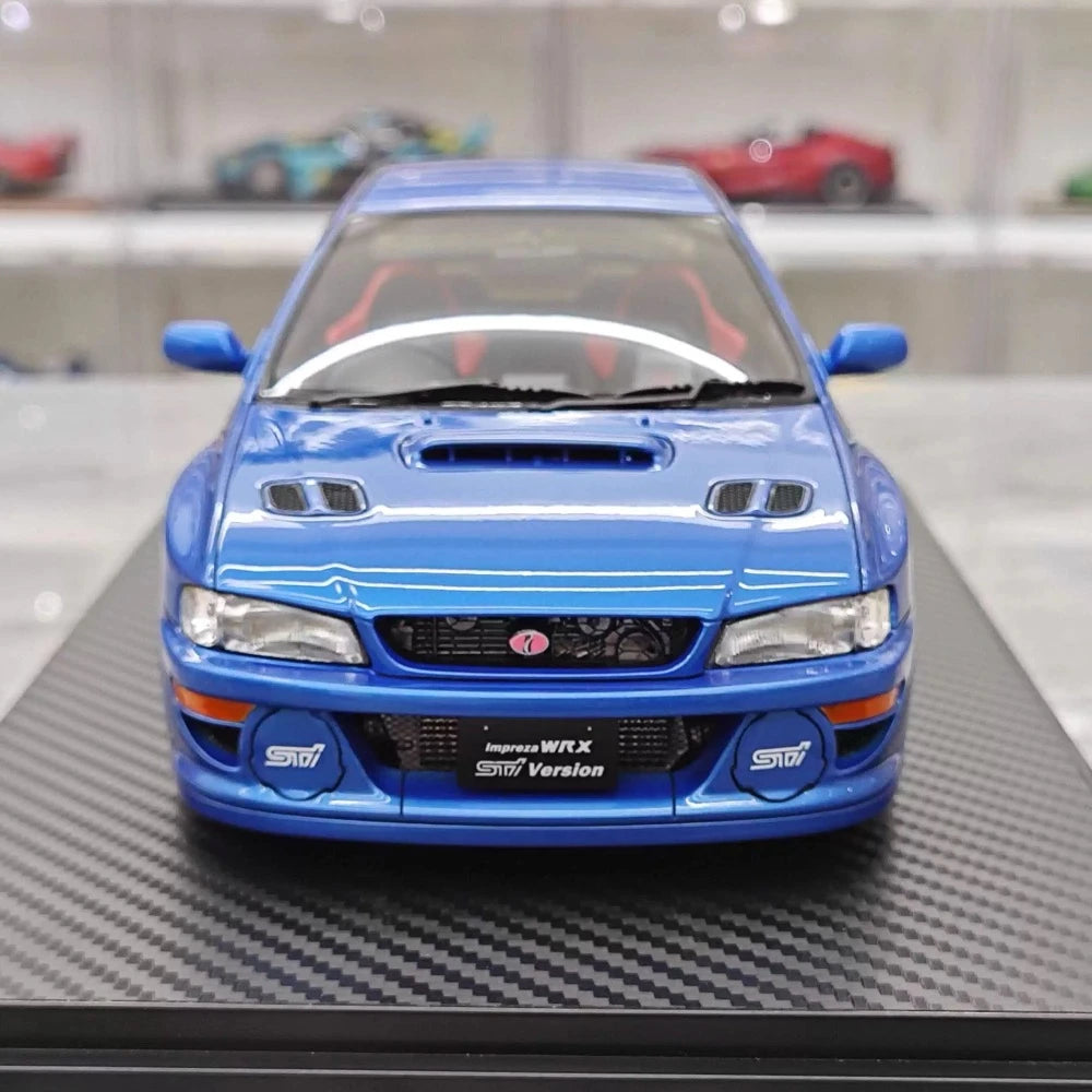 [Ignition] 1:18 Subaru 1999 Impreza WRX Type R STI Version Blue Model Car Resin