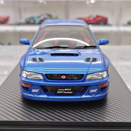 [Ignition] 1:18 Subaru 1999 Impreza WRX Type R STI Version Blue Model Car Resin