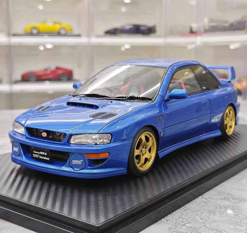 [Ignition] 1:18 Subaru 1999 Impreza WRX Type R STI Version Blue Model Car Resin