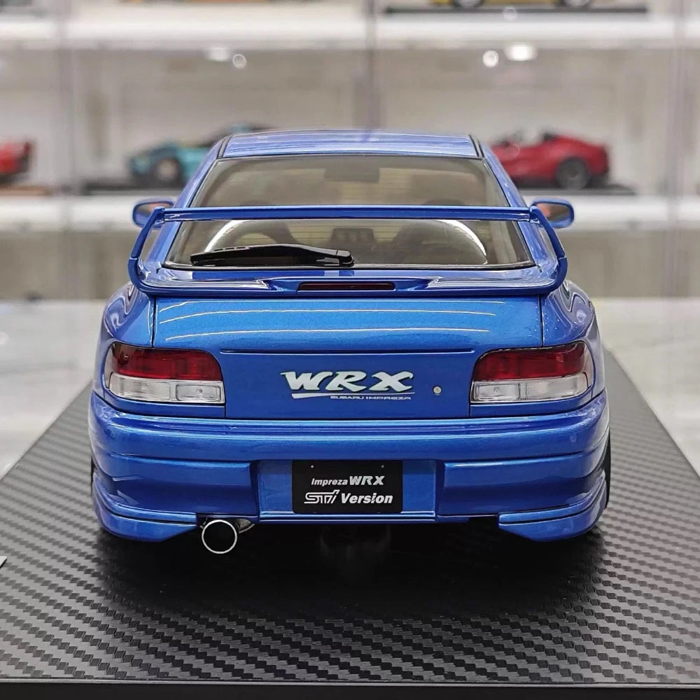 [Ignition] 1:18 Subaru 1999 Impreza WRX Type R STI Version Blue Model Car Resin