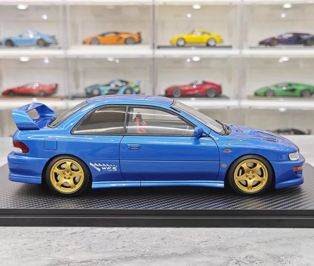 [Ignition] 1:18 Subaru 1999 Impreza WRX Type R STI Version Blue Model Car Resin