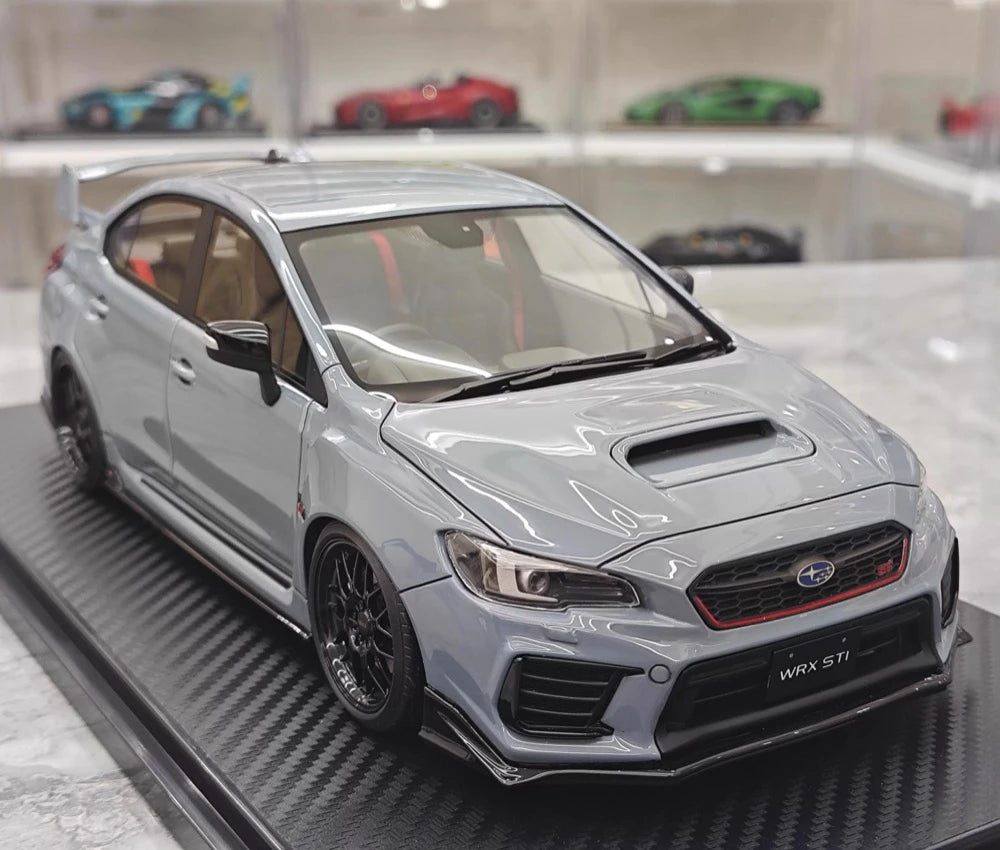 [Ignition] 1:18 Subaru 2017 WRX CBA-VAB STI grigio modellino di auto resina