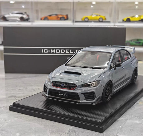 [Ignition] 1:18 Subaru 2017 WRX CBA-VAB STI Gray Model Car Resin