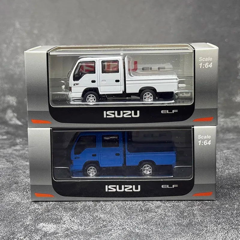 1:64 Isuzu 1993 Elf NKR DualCab Flatbed Blue