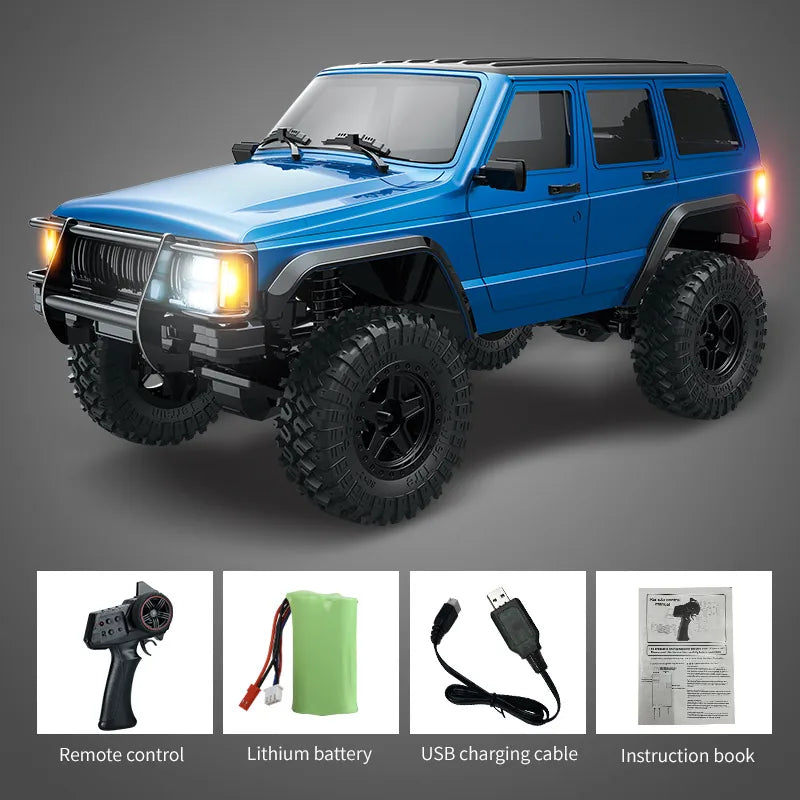 1:18 Jeep Cherokee Simulation Climbing RC Car - Powerful 4WD Off-Road Vehicle RC Car