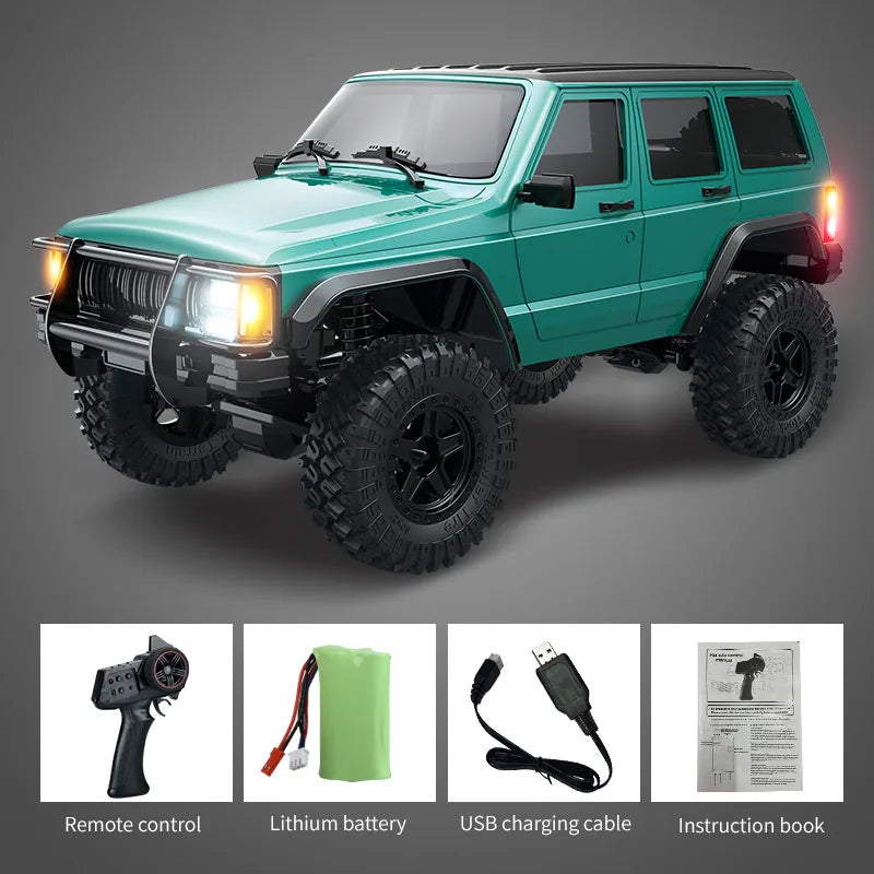 1:18 Jeep Cherokee Simulation Climbing RC Car - Powerful 4WD Off-Road Vehicle RC Car